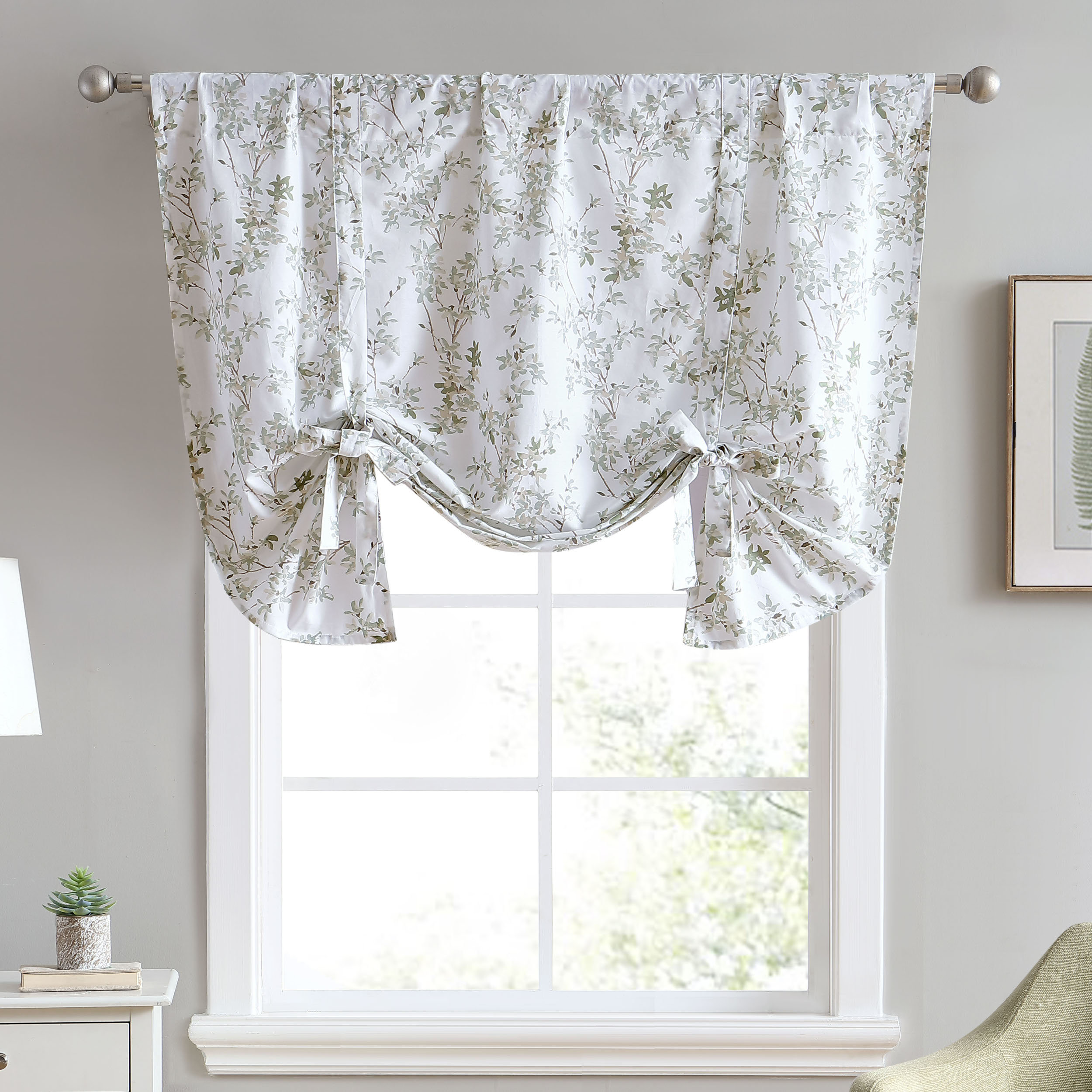 Laura Ashley Lindy 50" Window Valance & Reviews Wayfair